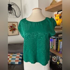 Vintage 80’s Green Women's Top